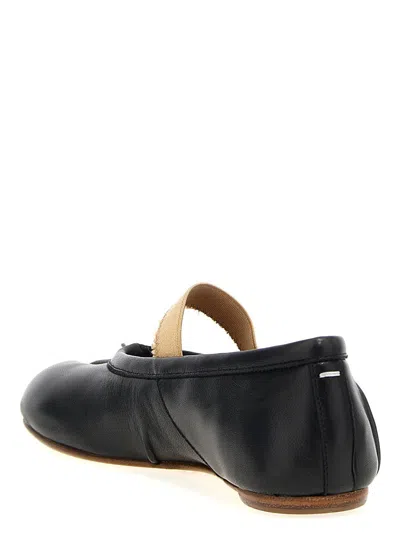 Maison Margiela Lamb Leather Ballerinas With Delicate Instep Strap