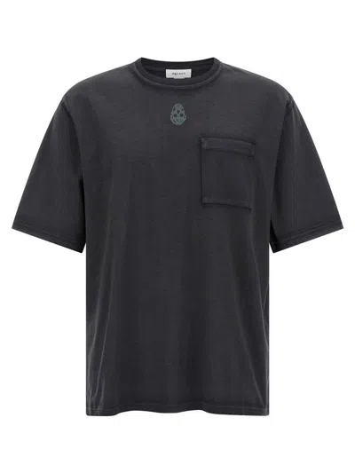 Alexander Mcqueen Alexander Mc Queen Faded Black Skull T Shirt