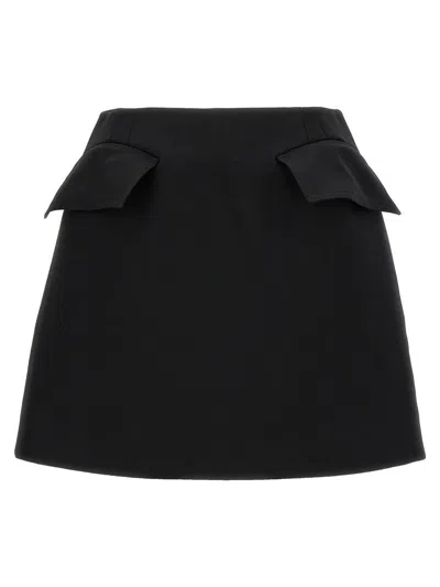 Alexander Mcqueen Mini Skirt With Structured Silhouette