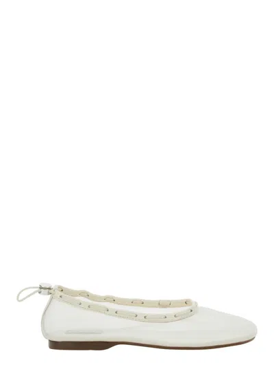 Alohas Gill Mesh Leather Ballet Flats