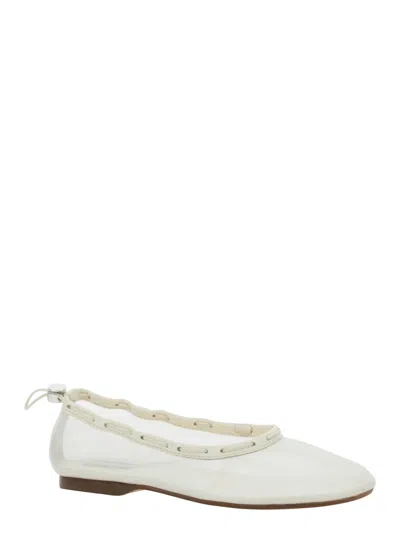 Alohas Gill Mesh Leather Ballet Flats