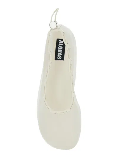 Alohas Gill Mesh Leather Ballet Flats