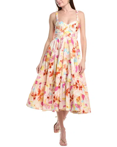 Amur Kellem Silk-blend Midi Dress