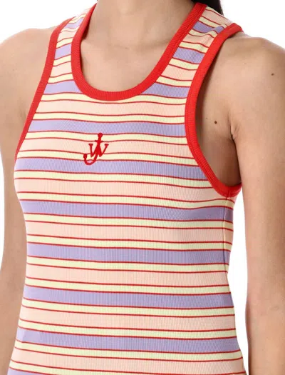 Jw Anderson Multicolor Contrast Trim Striped Tank Top