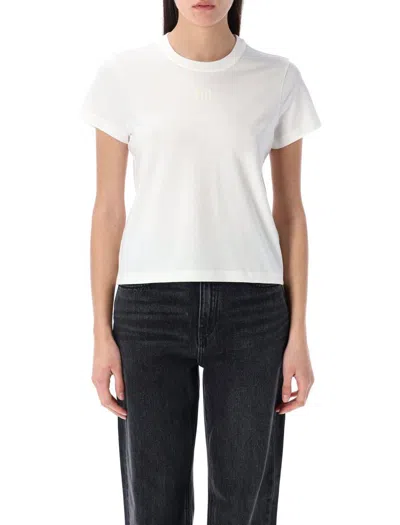 Alexander Wang T T By Alexander Wang Puff Logo Shrunken Tee