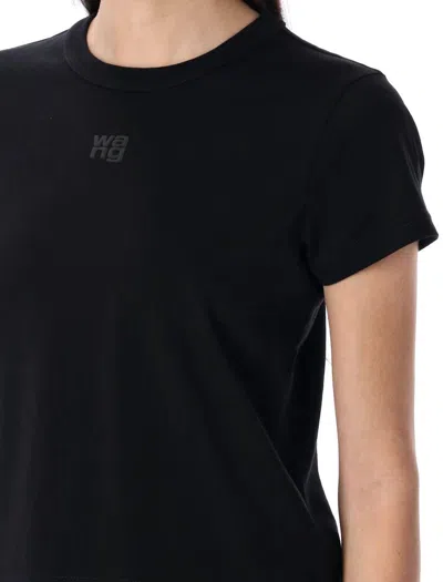 Alexander Wang T T By Alexander Wang Slim-fit High Neck T-shirt With Subtle Logo