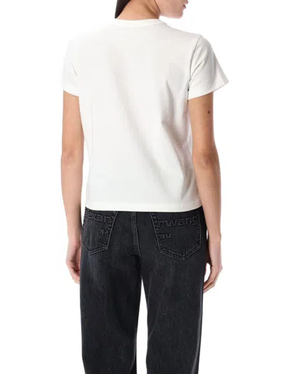Alexander Wang T T By Alexander Wang Puff Logo Shrunken Tee