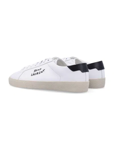 Saint Laurent Logo Print Low Top Sneakers
