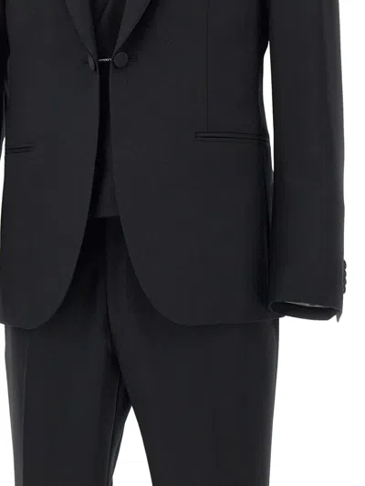 Corneliani Satin-trim Three-piece Suit