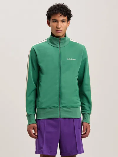 Palm Angels Classic Logo Track Jacket In Green