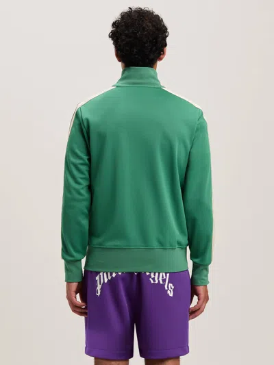 Palm Angels Classic Logo Track Jacket In Green