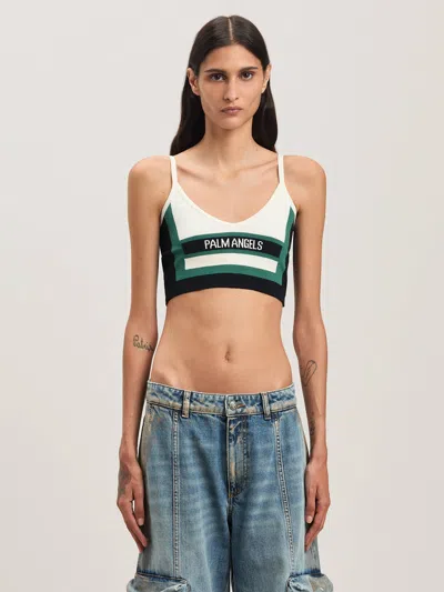 Palm Angels Cb Racing Knit Top In Multi