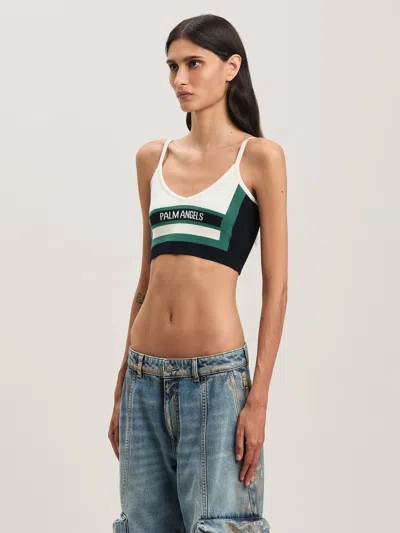 Palm Angels Cb Racing Knit Top In Multi