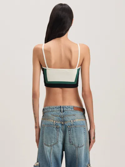 Palm Angels Cb Racing Knit Top In Multi