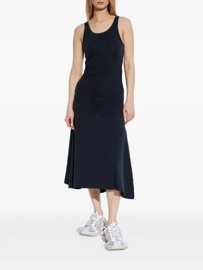 Balenciaga Women Slate Stretch Cotton Dress