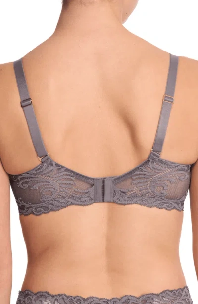Natori Feathers Full Figure Contour Underwire Bra In Gray In Purple