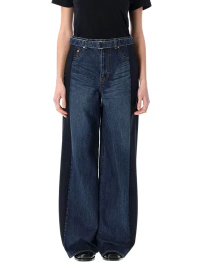 SACAI SACAI WIDE DENIM PANT 