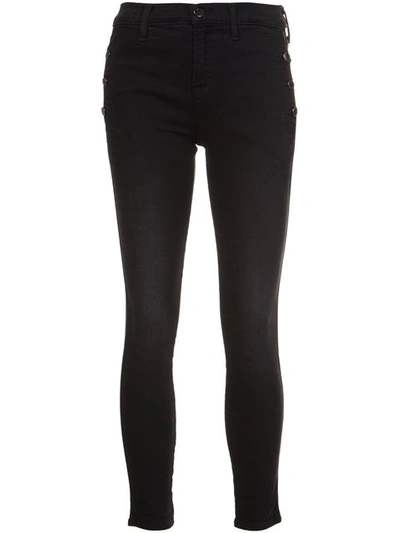 J Brand 811 Photo Ready Mid-rise Skinny Jeans In Black