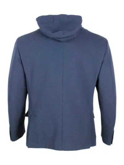 Eleventy Jacket Blue In Blue