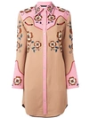 COACH embroidered shirt dress,DRYCLEANONLY