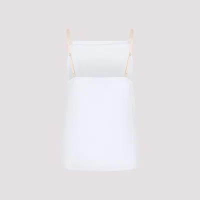 Carven Top In Misto Poliestere Bianco  Donna