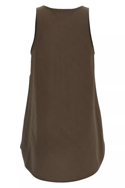 Lemaire Tank Top With Bias Cut And Scoop Hem