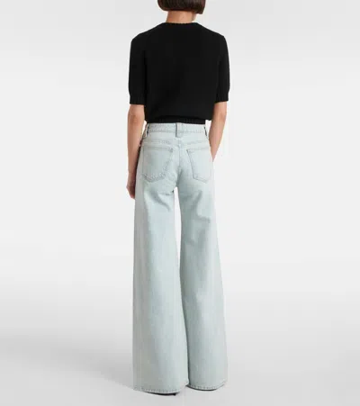 Khaite Dane Flared Jeans In Blue