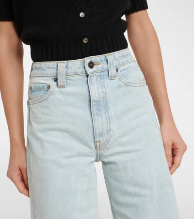 Khaite Dane Flared Jeans In Blue