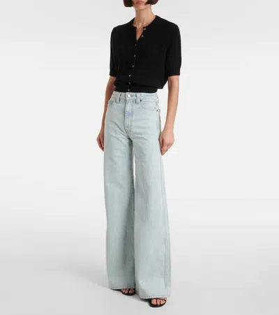 Khaite Dane Flared Jeans In Blue