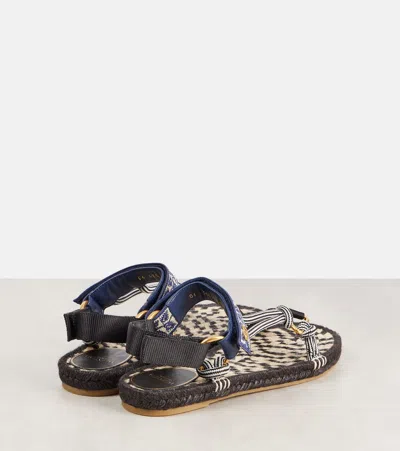 Valentino Garavani Valentino Lake Powell Leather-trim Sandal In Multi