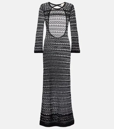Isabel Marant Paloma Crochet Cotton-blend Maxi Dress In Black