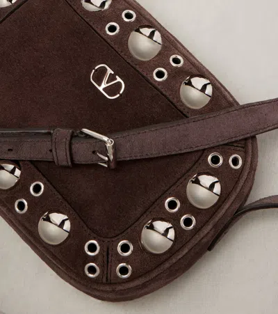 Valentino Garavani Nellcote Shoulder Bag In Brown