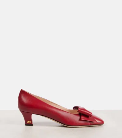 Valentino Bowow Leather Bow Pumps