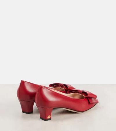 Valentino Bowow Leather Bow Pumps