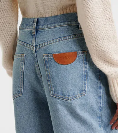 Chloé Chloe Women Denim Wide-leg Jeans In Blue