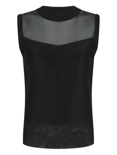 Shanghai Tang Trägershirt Aus Mesh