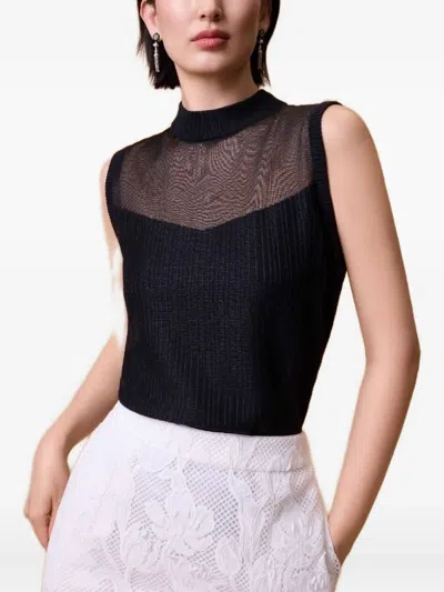 Shanghai Tang Trägershirt Aus Mesh