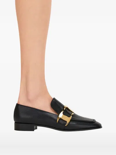 Ferragamo Limania Loafers Gold-tone Hardware In Black