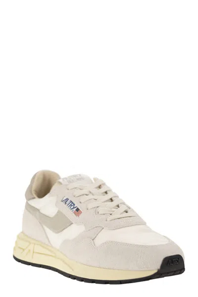 Autry Supervintage Suede Panels Rubber Sole Sneaker In Neutral