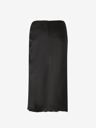 Balenciaga Draped Skirt In Black