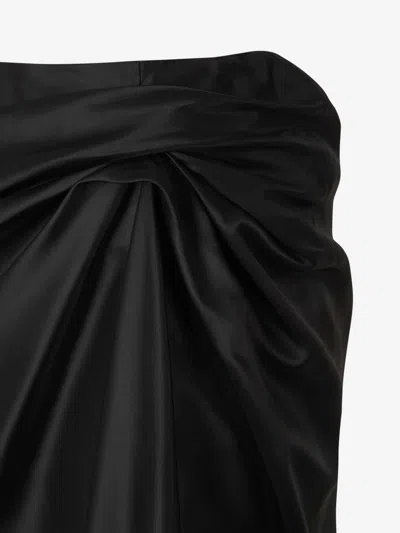 Balenciaga Draped Skirt In Black
