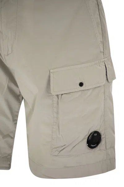 C.p. Company Cp Company Cotton Cargo Shorts With Lens
