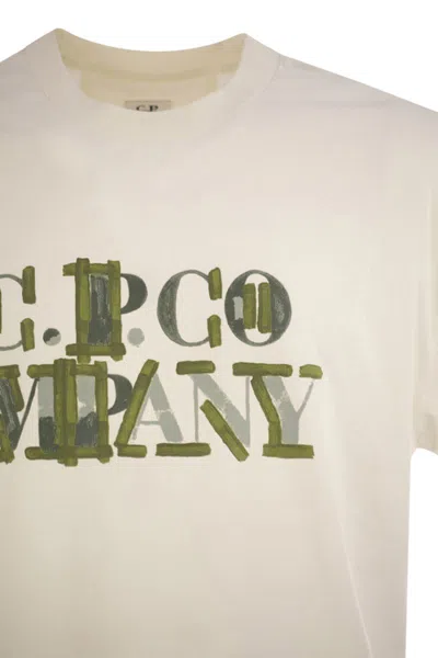 C.p. Company C.p.company Cotton Jersey T-shirt With Graphics
