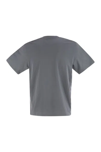 C.p. Company C.p.company Cotton T-shirt With Logo Patch