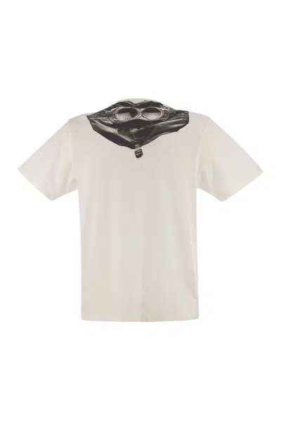 C.p. Company Logo-print Cotton T-shirt In White