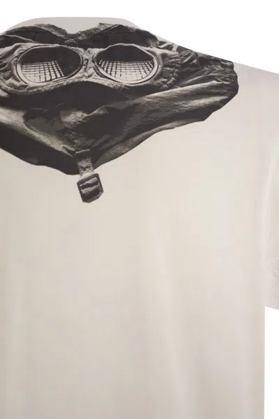 C.p. Company Logo-print Cotton T-shirt In White