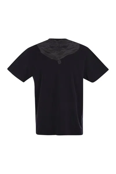 C.p. Company Blue T-shirt With Logo Printed On The Front