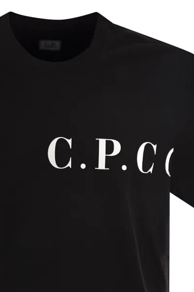 C.p. Company C.p.company T-shirt With Logo Print On Chest And Back