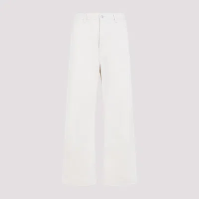 Carhartt Wide Leg Cotton Trousers With Side Pockets