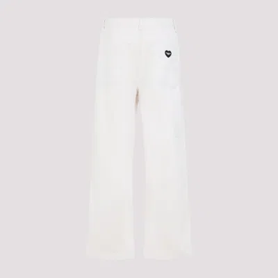 Carhartt Wide Leg Cotton Trousers With Side Pockets